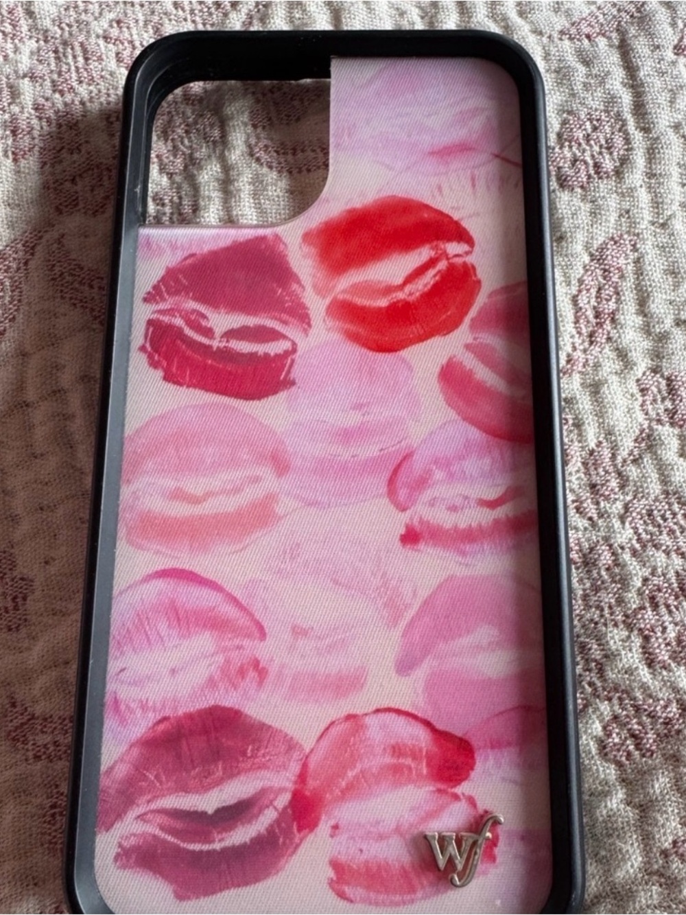 iphone 13/14 wildflower kiss pink phone case